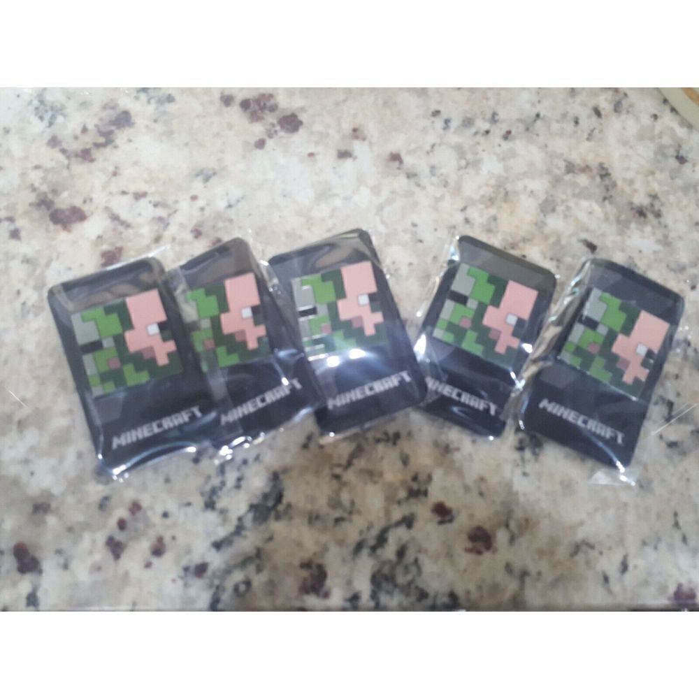 5 - MINECRAFT XBox Video Game PIN Lapel Hat Pin 2017‎ - RARE!!  NEW!!